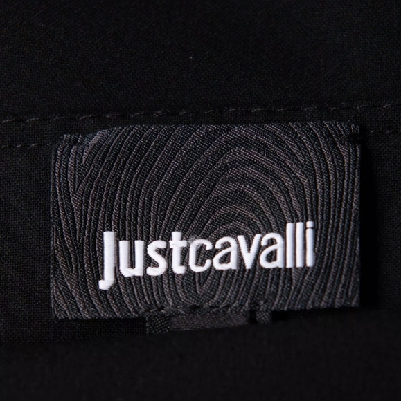 RRP €540 JUST CAVALLI Mini Dress IT40 US4 UK8 S Asymmetric Neck Made in Italy 🇮 - Picture 7 of 8